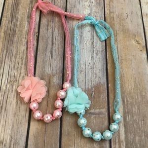 BRAND NEW Pearl necklace for kids (set of 2)